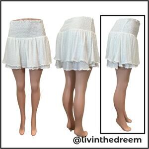 BLUE LIFE THE PERFECT SKORT WHITE SWISS DIT SZ L $150